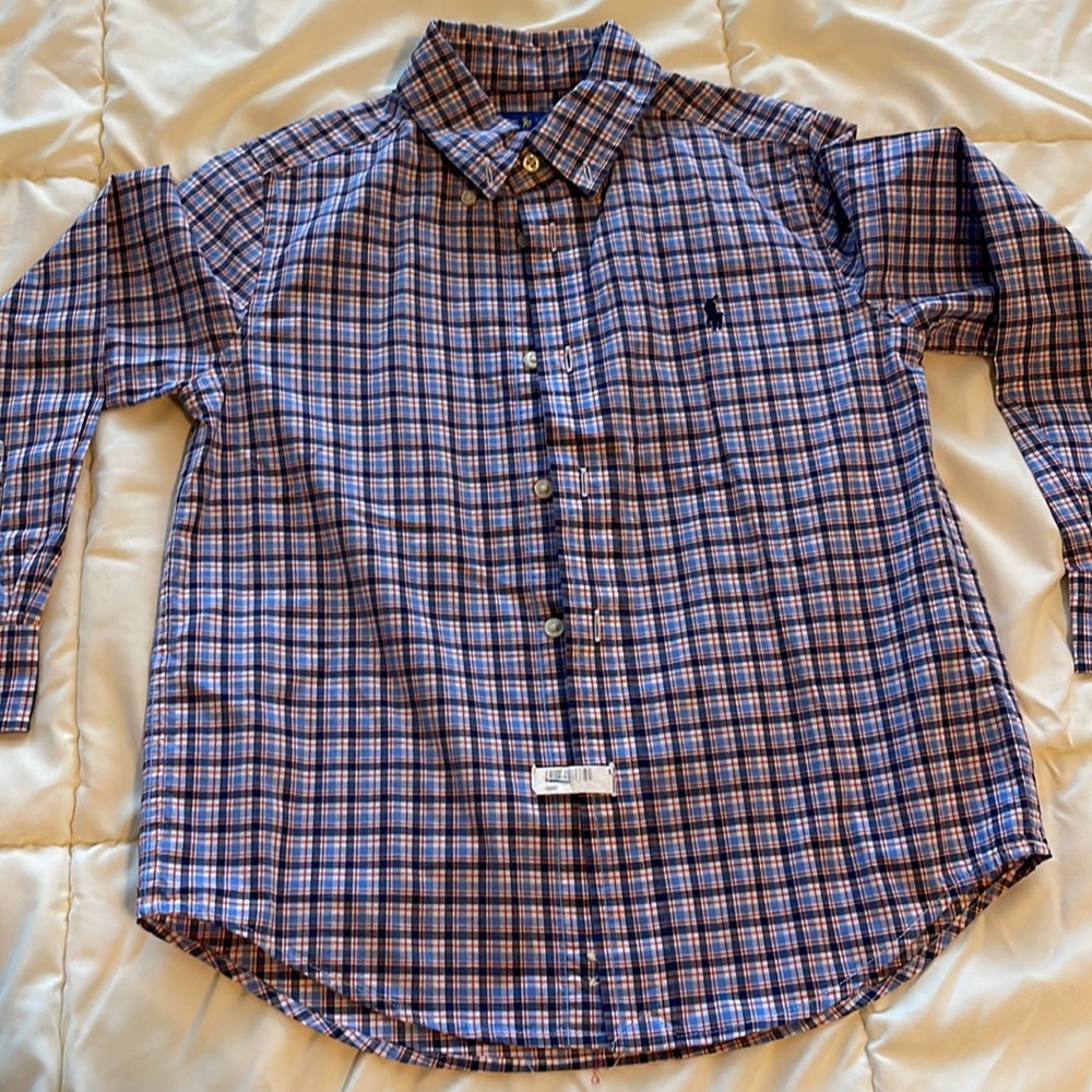 Boys long sleeve button down Ralph Lauren shirt